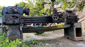 Fully restoration American antique C&J lathe | Restore and repair old carroll & jamieson lathes