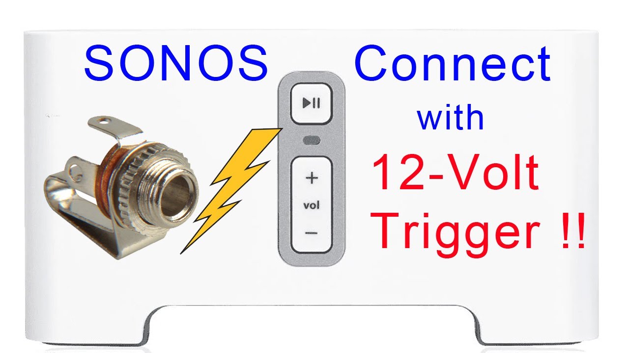 Easily a 12 volt trigger to SONOS Connect using the Bobwire DAT1 (12V signal turns amp - YouTube