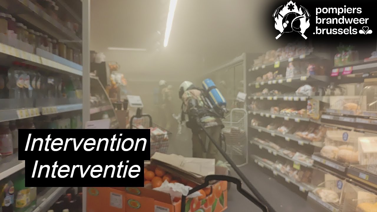 Feu dans un magasin