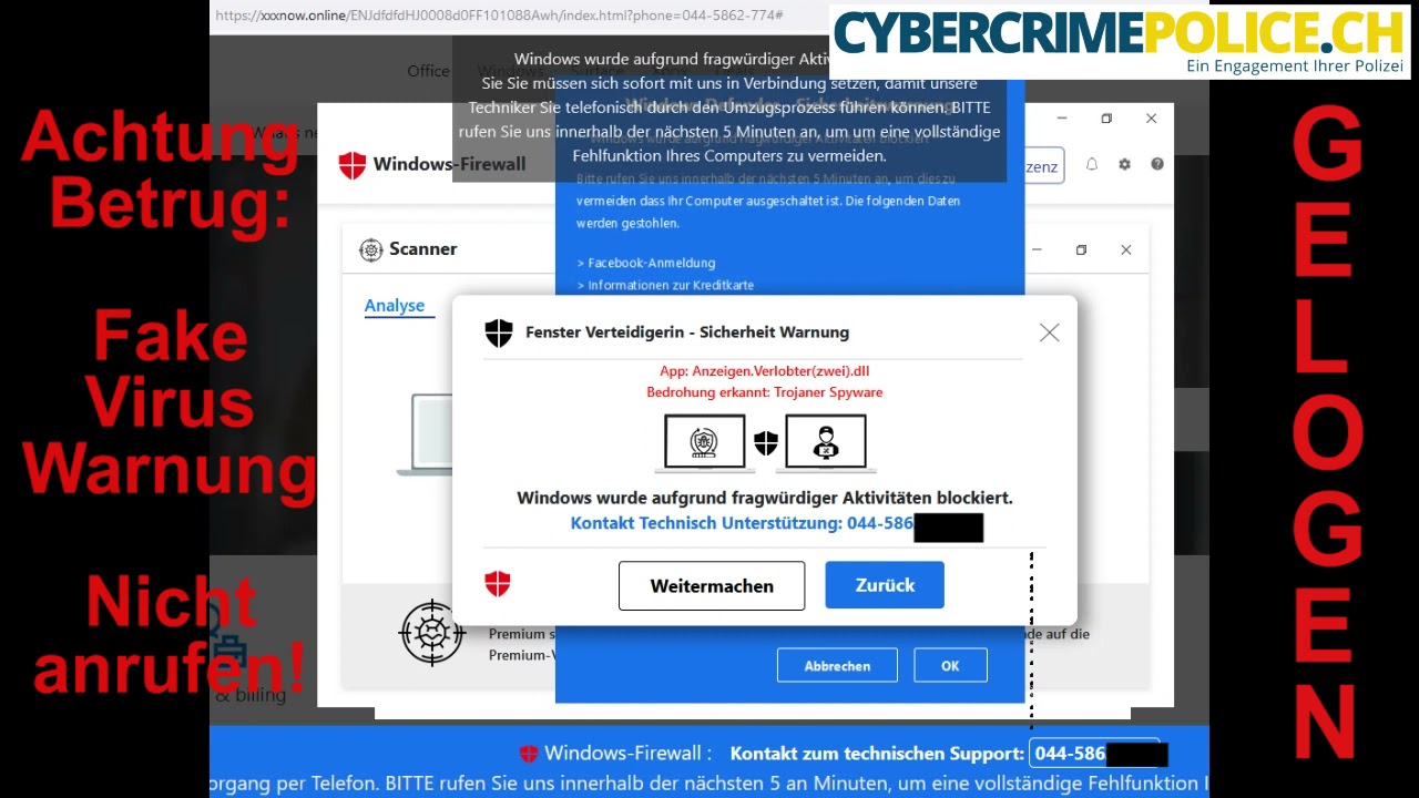 Microsoft Sicherheitsalarm Ihr Computer Hat Uns Informiert