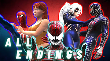 ALL 4 Endings with MODS | Spider-Man: Web of Shadows