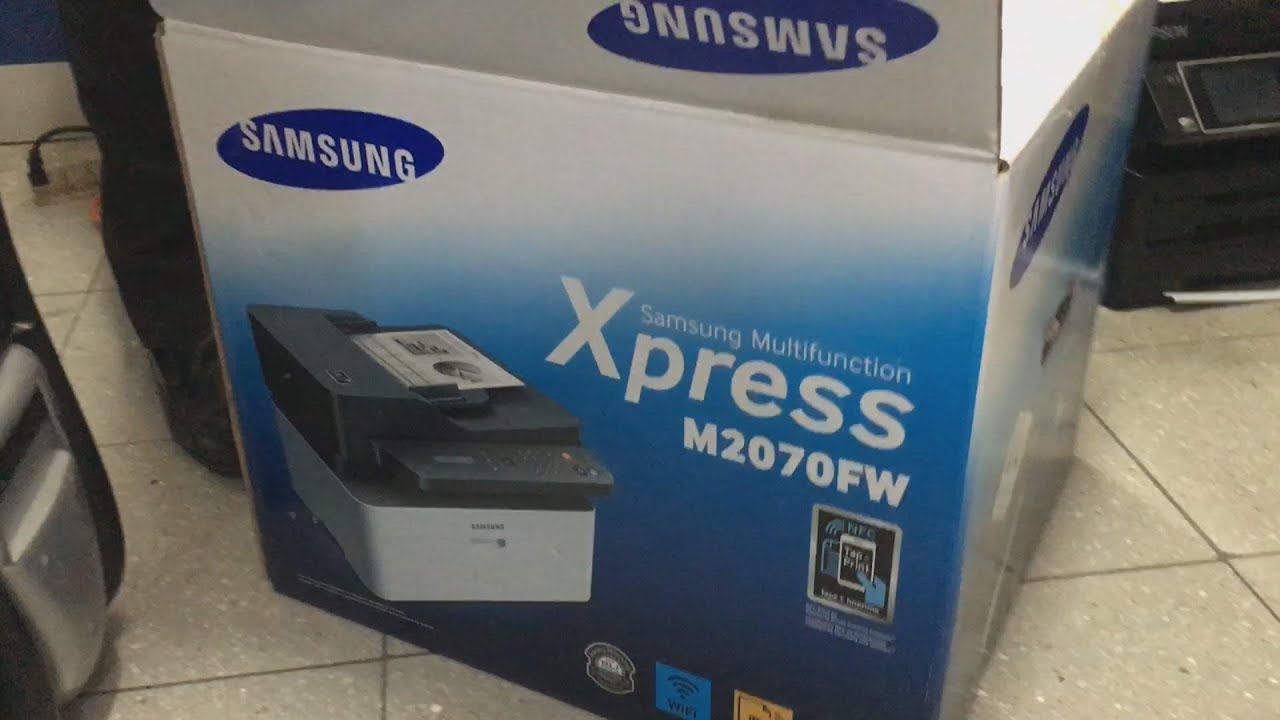 UNBOXING Impresora Laser Samsung Xpress M2070FW - YouTube