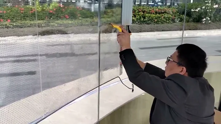 Self-Adhesive Transparent LED Display Film Clear Film Transparent LED Screen Window Glass Solutions