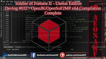 Soldier of Fortune II Unreal Edition - Devlog #012 - OpenJK/OpenSoF2MP x64 Conversion Complete