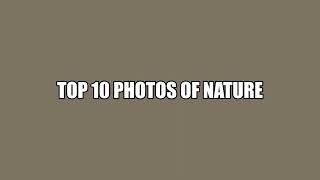 Top 10 Photos of Nature. Writing Part.