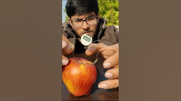 सेब से एक और खोज कर दी 😁 Free Electricity #shorts #science