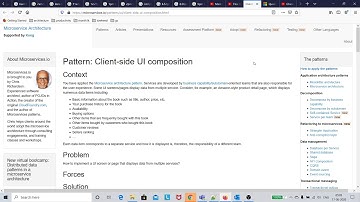 reading Client side UI composition, microservices
