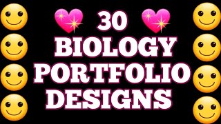 Biology Portfolio Designs |Biology Border Designs For Project |Biology Assignment Front Page Designs