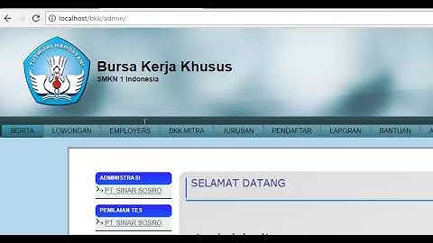 Aplikasi Php Bursa kerja khusus SMK berbasis web (Source code)