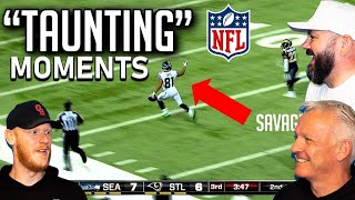 NFL Best Taunting Moments REACTION!! | OFFICE BLOKES REACT!!