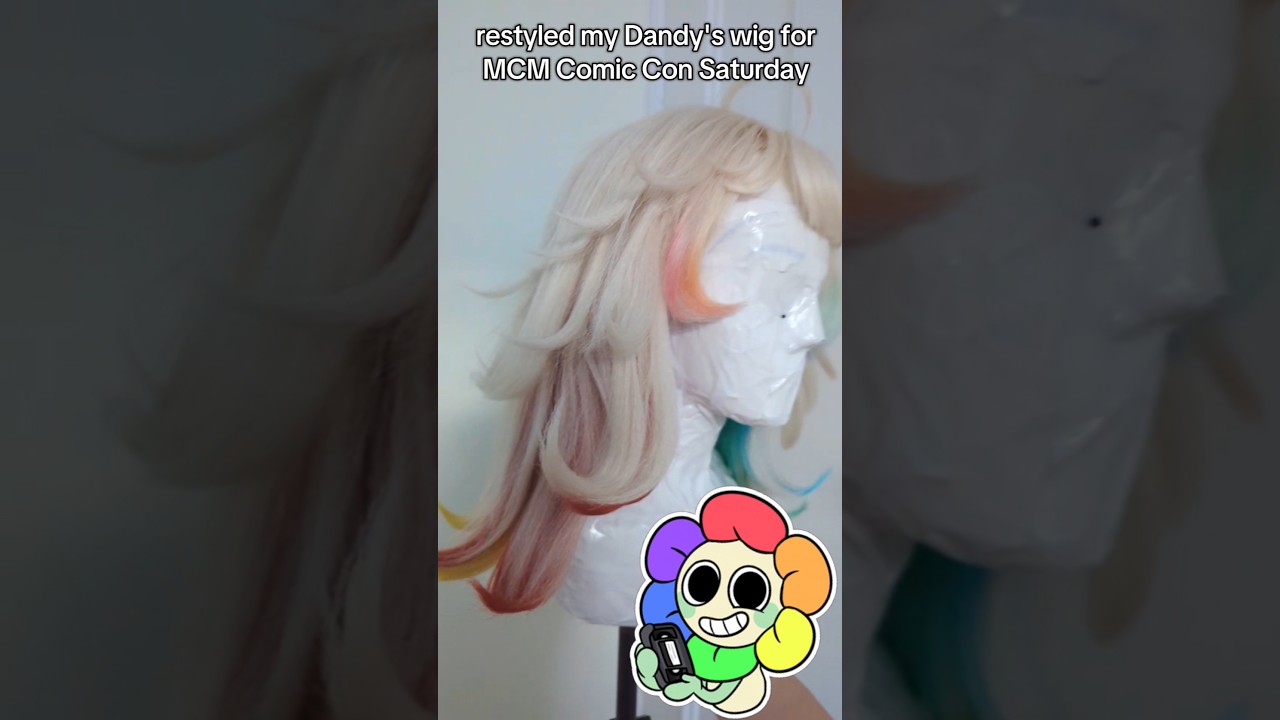 NEW DANDY WIG #cosplay #comiccon #dandysworld #dandy #wig #cosplayer