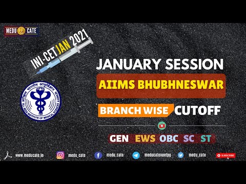 INICET JULY Session 2021: AIIMS Bhubaneswar Branch Wise Final Cutoff for INICET January Session