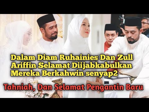 Rupanya Dalam Diam Ruhainies Dan Zul Ariffin Selamat Di ijabkabulkan,Mereka Berkahwin Senyap