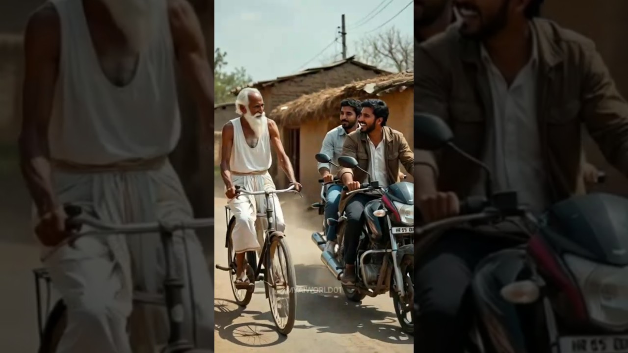 Bullet bike made from palm leaves | 