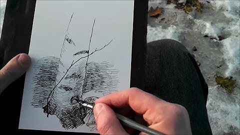 How to pen and ink drawing with cross hatching and other awesome stuff with a dip pen