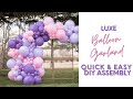 Luxe balloon garland tutorial