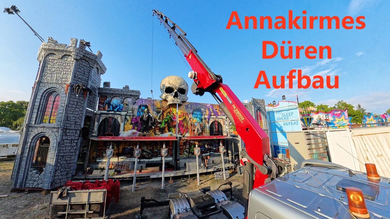 Annakirmes Düren 2025 / Aufbau 22.07.