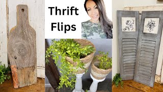 Thrift Flips For Profit | Trash to Treasure Decor | DIY Farmhouse Decor | Wood Projects