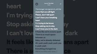 Adele: Love In The Dark (Speed Up) | #Lyrics