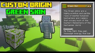 Minecraft Origins Mod: Green Skin! (Custom Origin)