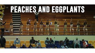 Peaches and Eggplants 🔥 | Alcorn State Marching Band & Golden Girls 24 | vs SU (Basketball)