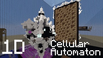 Cellular automaton in MINECRAFT (Rule 110)