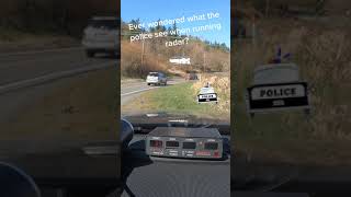 Here’s what it’s like running a police radar gun. #radardetector #speedingticket #police#shorts