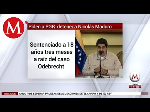 Piden a PGR detener a Nicolás Maduro cuando llegue a México