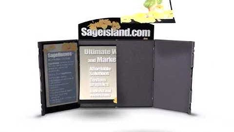 Trade Show Displays - Showstyle Folding Briefcase Table Top Display Board