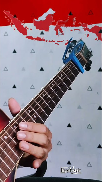 Tanah Airku Instrument Akustik Gitar Disertai Lirik| Story Wa Silahkan