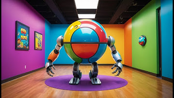 Five Little Robots on the Run | Fun Robot Song for Kids | Counting Adventure Rhyme