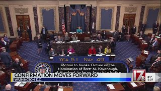 Senate votes for Kavanaugh confirmation to move forward