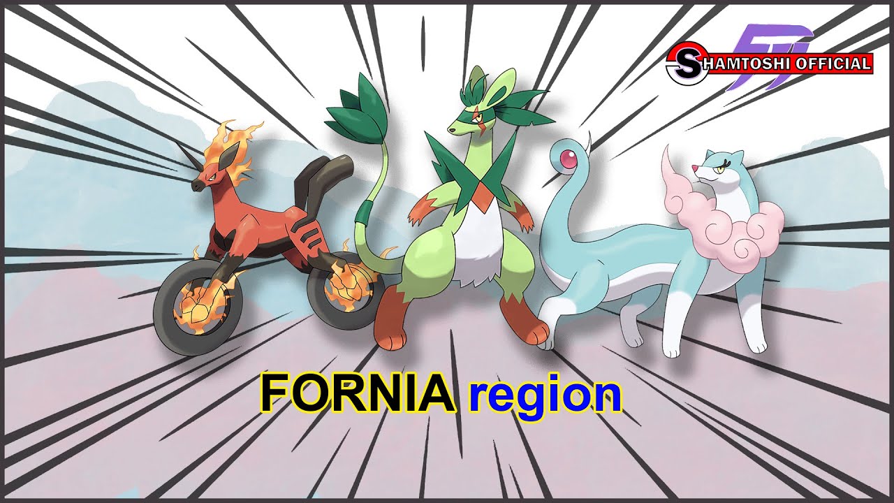 Pokemon Fornia Region | New Pokemon Region | Pokemon New Generation ...