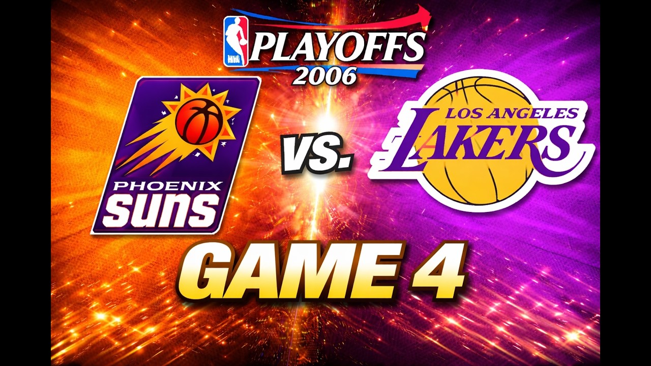 NBA PlayOffs 2006 Rd1 Phoenix Suns vs. Los Angeles Lakers Game 4 Kobe Bryant Full game