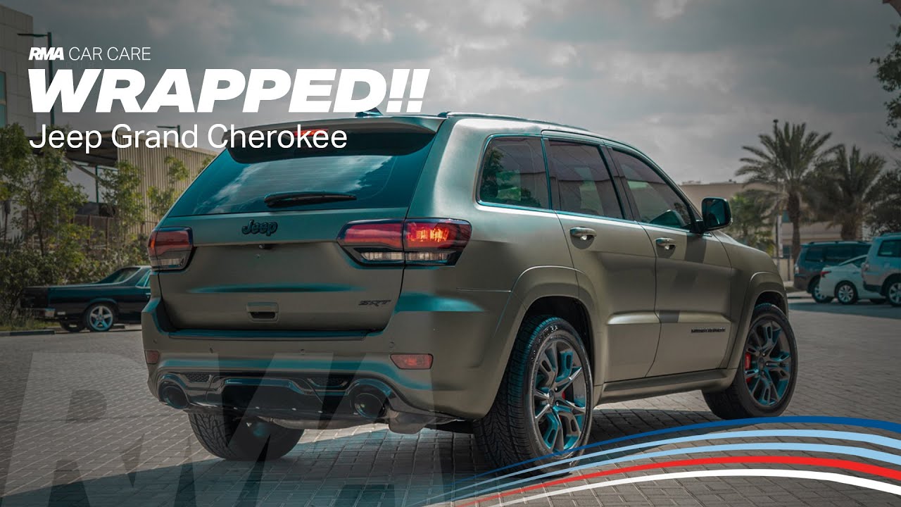Jeep Grand Cherokee Wrapped Matt Military Green