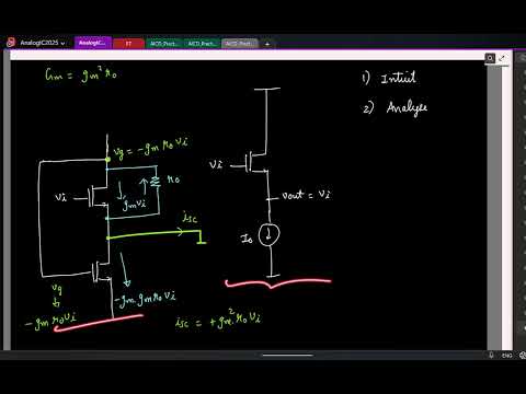 Thumbnail for Lec 8(2): How to learn & analyze analog circuits? eg of flipped & super source follower