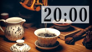 【20 MIN】🍵Tea Time🍵- Afternoon Chinese Style Music - Relaxing Music　- Countdown Timer⏰ + Bells🔔 screenshot 2