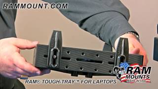 RAM Universal Laptop Tough Tray™ Holder with Flat Retaining Arms