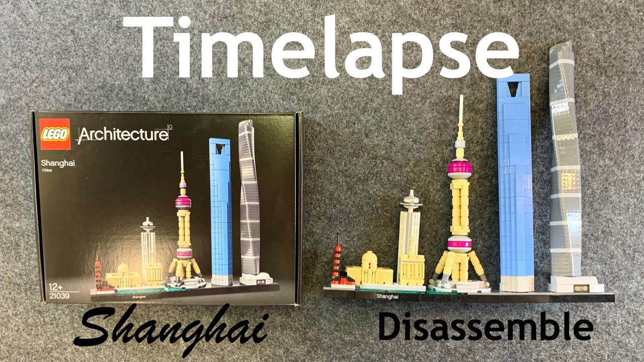 Lego Architecture Shanghai 21039 Disassemble Timelapse 4K
