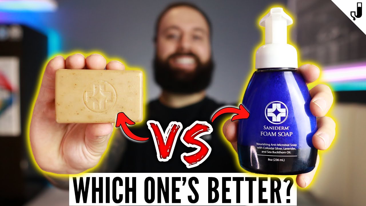 Which is BETTER to use on your NEW tattoo? BAR SOAP or FOAM SOAP - YouTube