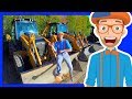 The Blippi Backhoe Video | Diggers for Children