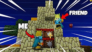Trolling my friend in a build battle ☠️ in Bedwars| Blockman go | Bedwars