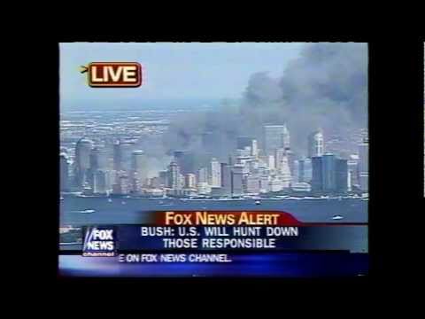 2:15 pm EST September 11, 2011 Fox News broadcast - search and rescue begins after the World Trade Center is destroyed, Shepard Smith, Linda Vester and Rick Leventhal report from New York City, Molly Falconer reports from St. Vincents Hospital interviewing NYC city comptroller Alan Hevesi, views of Lower Manhatten. Brit Hume reports from Washington DC as fire continues to burn at the Pentagon, Rita Cosby reports for the CIA-OMD (Office of Misinformation & Deceit) from Washington, el quida and Osama bin Laden mentioned. [Educational Use Only]