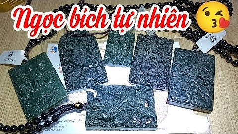 Đá ngọc bích chạm khắc rất đẹp 😍 686k 1 mặt dây chuyền có giấy kiểm định kèm theo