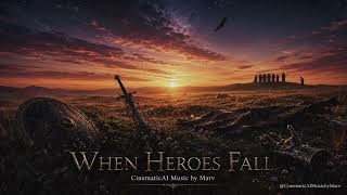 When Heroes Fall 🕊️🖤 Epic Emotional Cinematic Orchestral Music | Heroic Farewell Theme