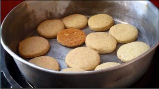 اسهل طريقة لعمل بسكويت الشاي بدون فرن  biscuits whitout oven