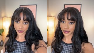 Easy Curtain Bang Wig install Ft. Luvme Hair