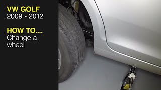 How to Change a wheel on the Volkswagen Golf 2009 to 2012 Vw Golf 2 0 Tdi Highline 2010 How I Change My Tires