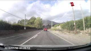 Ciclista es atropellado en el camino San Ramón de La Serena