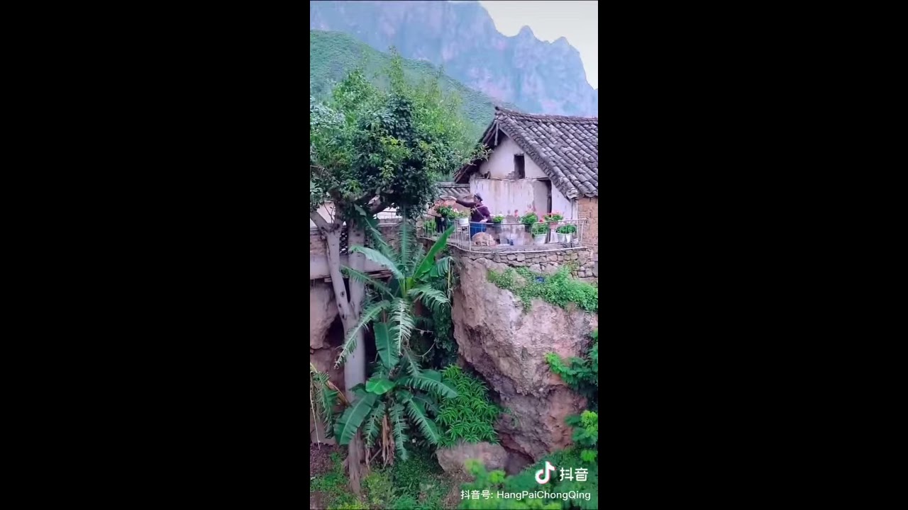 A Village On Boulder In The Mountains Of Yunnan China
